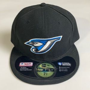 Toronto Blue Jays New Era Black and Blue Retro Logo Cap